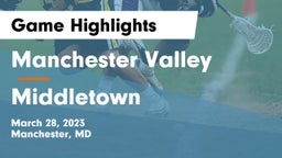 Manchester Valley  vs Middletown  Game Highlights - March 28, 2023