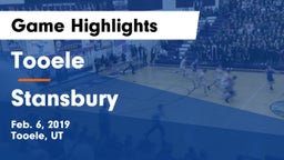 Tooele  vs Stansbury  Game Highlights - Feb. 6, 2019