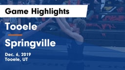 Tooele  vs Springville  Game Highlights - Dec. 6, 2019