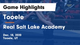 Tooele  vs Real Salt Lake Academy Game Highlights - Dec. 18, 2020