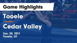 Tooele  vs Cedar Valley  Game Highlights - Jan. 20, 2021