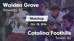 Matchup: Walden Grove vs. Catalina Foothills  2016