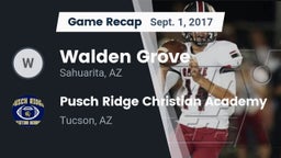 Recap: Walden Grove  vs. Pusch Ridge Christian Academy  2017