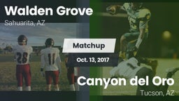 Matchup: Walden Grove vs. Canyon del Oro  2017