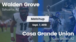 Matchup: Walden Grove vs. Casa Grande Union  2018