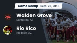 Recap: Walden Grove  vs. Rio Rico  2018