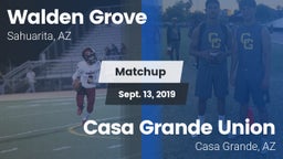 Matchup: Walden Grove vs. Casa Grande Union  2019