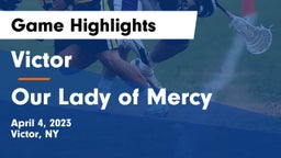 Victor  vs Our Lady of Mercy Game Highlights - April 4, 2023