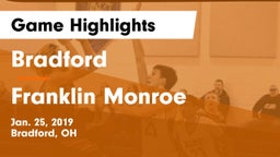 Bradford  vs Franklin Monroe  Game Highlights - Jan. 25, 2019