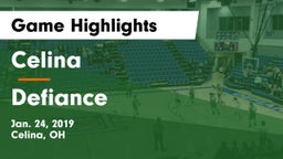 Celina  vs Defiance  Game Highlights - Jan. 24, 2019