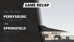 Recap: Perrysburg  vs. Springfield  2016