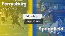 Matchup: Perrysburg High vs. Springfield  2019