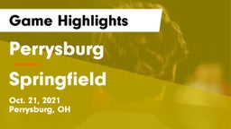 Perrysburg  vs Springfield  Game Highlights - Oct. 21, 2021