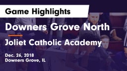 Downers Grove North vs Joliet Catholic Academy  Game Highlights - Dec. 26, 2018