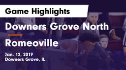 Downers Grove North vs Romeoville  Game Highlights - Jan. 12, 2019