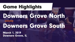 Downers Grove North vs Downers Grove South  Game Highlights - March 1, 2019