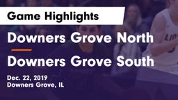 Downers Grove North vs Downers Grove South  Game Highlights - Dec. 22, 2019