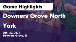Downers Grove North  vs York  Game Highlights - Jan. 20, 2023