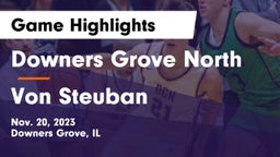 Downers Grove North  vs Von Steuban Game Highlights - Nov. 20, 2023