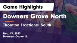 Downers Grove North  vs Thornton Fractional South  Game Highlights - Dec. 13, 2023