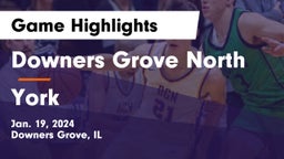 Downers Grove North  vs York  Game Highlights - Jan. 19, 2024