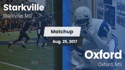 Matchup: Starkville High vs. Oxford  2017