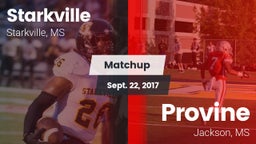 Matchup: Starkville High vs. Provine  2017