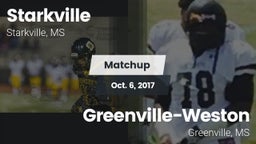 Matchup: Starkville High vs. Greenville-Weston  2017