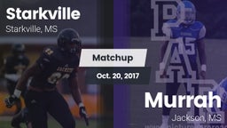 Matchup: Starkville High vs. Murrah  2017