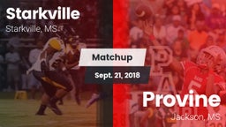 Matchup: Starkville High vs. Provine  2018