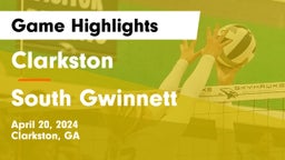 Clarkston  vs South Gwinnett Game Highlights - April 20, 2024