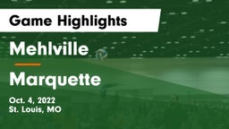 Mehlville  vs Marquette  Game Highlights - Oct. 4, 2022