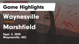 Waynesville  vs Marshfield  Game Highlights - Sept. 3, 2020