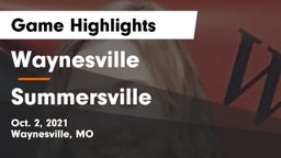 Waynesville  vs Summersville   Game Highlights - Oct. 2, 2021