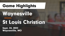 Waynesville  vs St Louis Christian Game Highlights - Sept. 24, 2022