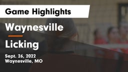 Waynesville  vs Licking  Game Highlights - Sept. 26, 2022