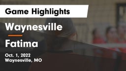 Waynesville  vs Fatima  Game Highlights - Oct. 1, 2022