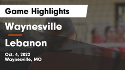 Waynesville  vs Lebanon  Game Highlights - Oct. 4, 2022