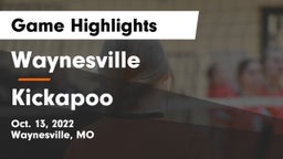 Waynesville  vs Kickapoo  Game Highlights - Oct. 13, 2022