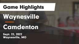 Waynesville  vs Camdenton  Game Highlights - Sept. 22, 2022