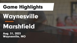 Waynesville  vs Marshfield  Game Highlights - Aug. 31, 2023