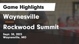Waynesville  vs Rockwood Summit  Game Highlights - Sept. 30, 2023