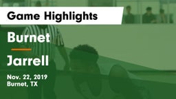 Burnet  vs Jarrell  Game Highlights - Nov. 22, 2019