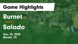 Burnet  vs Salado   Game Highlights - Jan. 24, 2020
