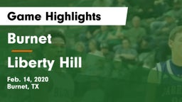 Burnet  vs Liberty Hill  Game Highlights - Feb. 14, 2020