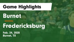 Burnet  vs Fredericksburg  Game Highlights - Feb. 24, 2020