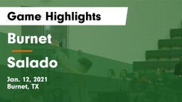 Burnet  vs Salado   Game Highlights - Jan. 12, 2021