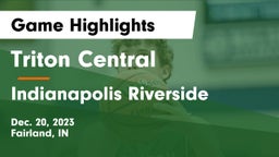Triton Central  vs Indianapolis Riverside Game Highlights - Dec. 20, 2023