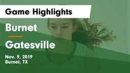 Burnet  vs Gatesville  Game Highlights - Nov. 9, 2019