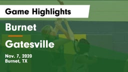 Burnet  vs Gatesville  Game Highlights - Nov. 7, 2020